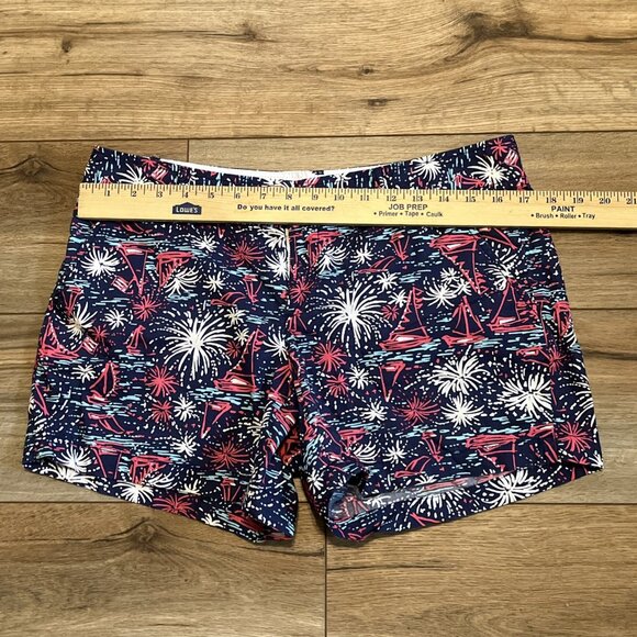 Lilly Pulitzer The Callahan Shorts SZ 8 Sparks Fly Glow in the Dark Patriotic - Picture 4 of 13